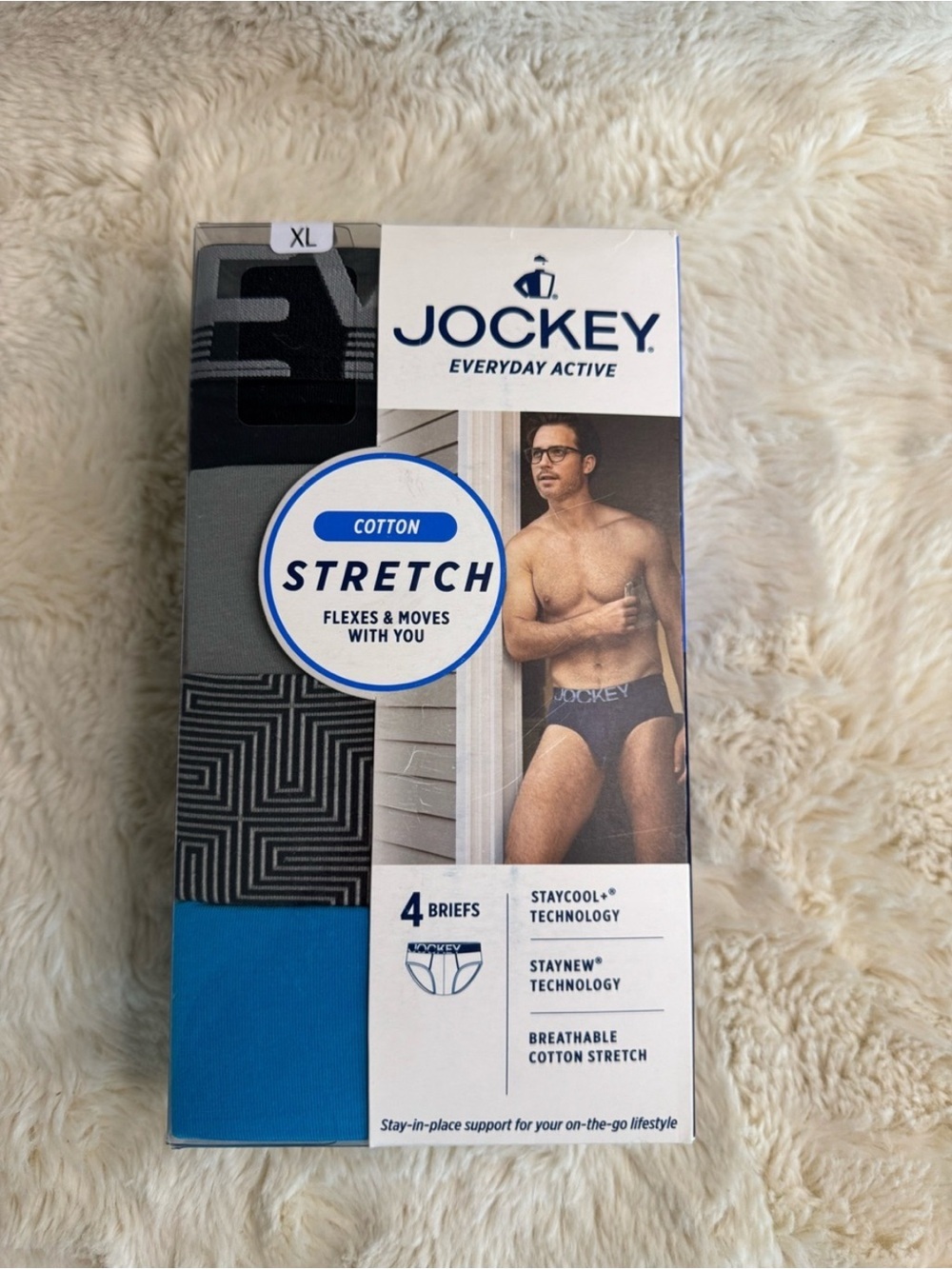 New Jockey Men's Stretch Briefs Pack - XL